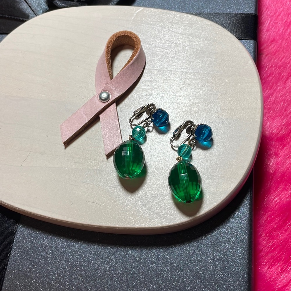 7 for $20 Blue and Green Clip-on Earrings